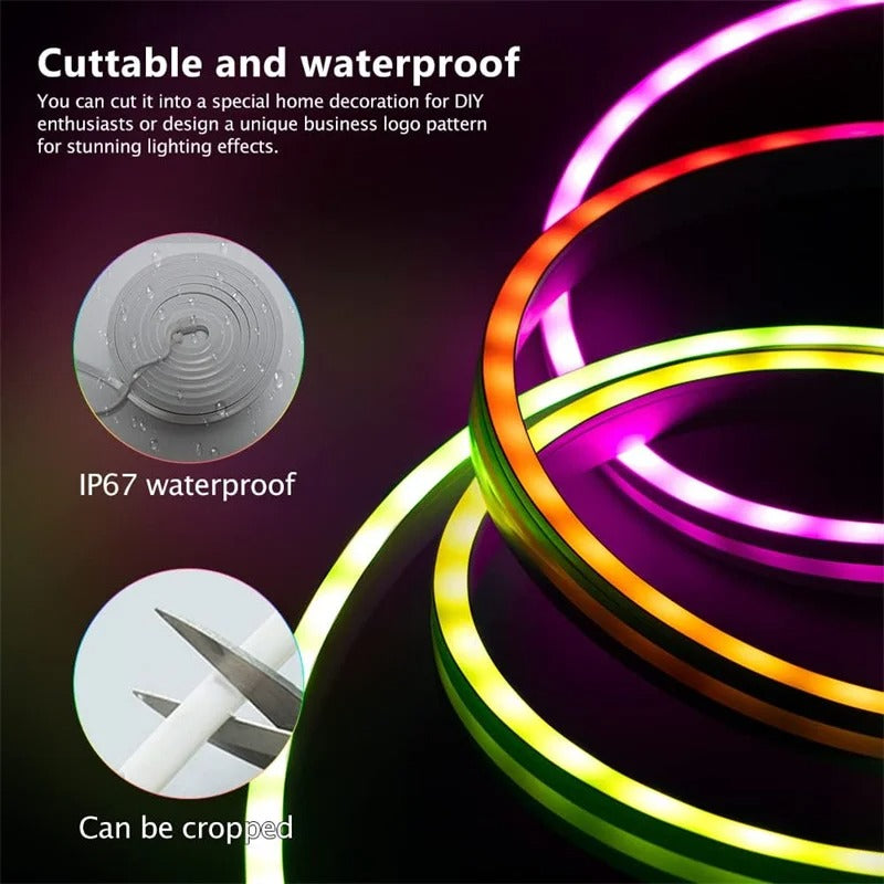 NeonWave™ – Flexible LED Light Strip with Smart Control