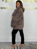 LuxuraFur™ – Elegant Faux Fur Coat