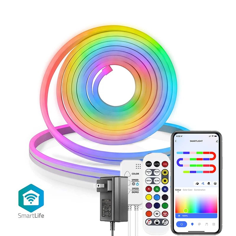 NeonWave™ – Flexible LED Light Strip with Smart Control