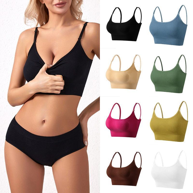 ComfiLift™ – Ribbed Wireless Support Bra With Adjustable Straps