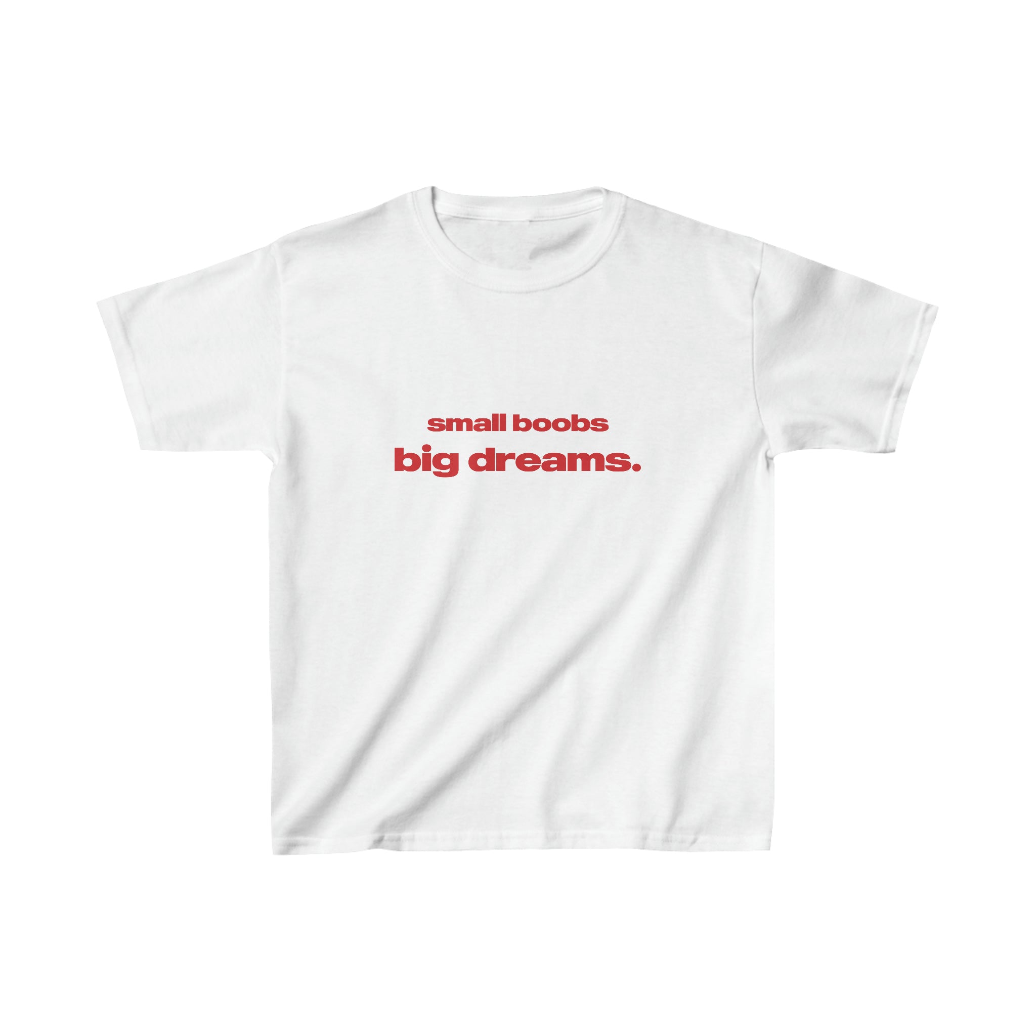 TinyPower™ – 'Small Boobs Big Dreams' Cotton Baby Tee