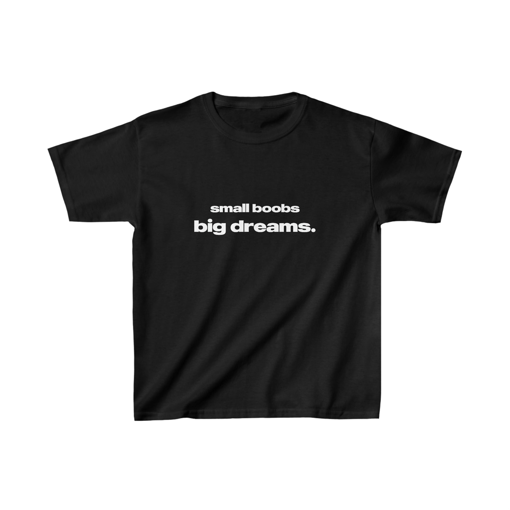 TinyPower™ – 'Small Boobs Big Dreams' Cotton Baby Tee