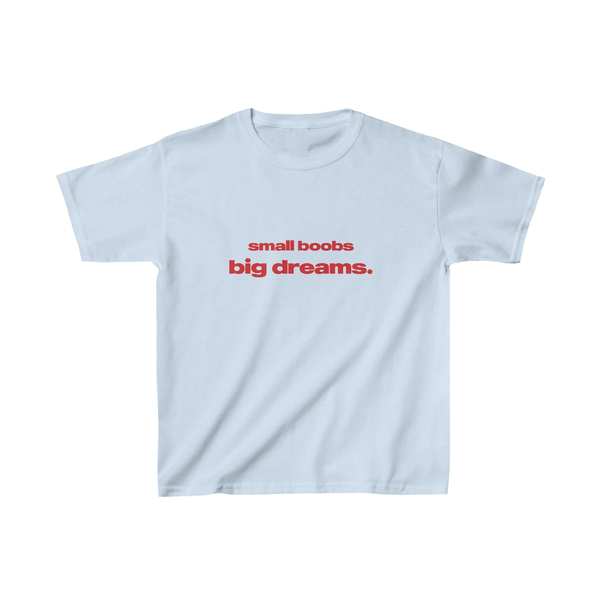 TinyPower™ – 'Small Boobs Big Dreams' Cotton Baby Tee