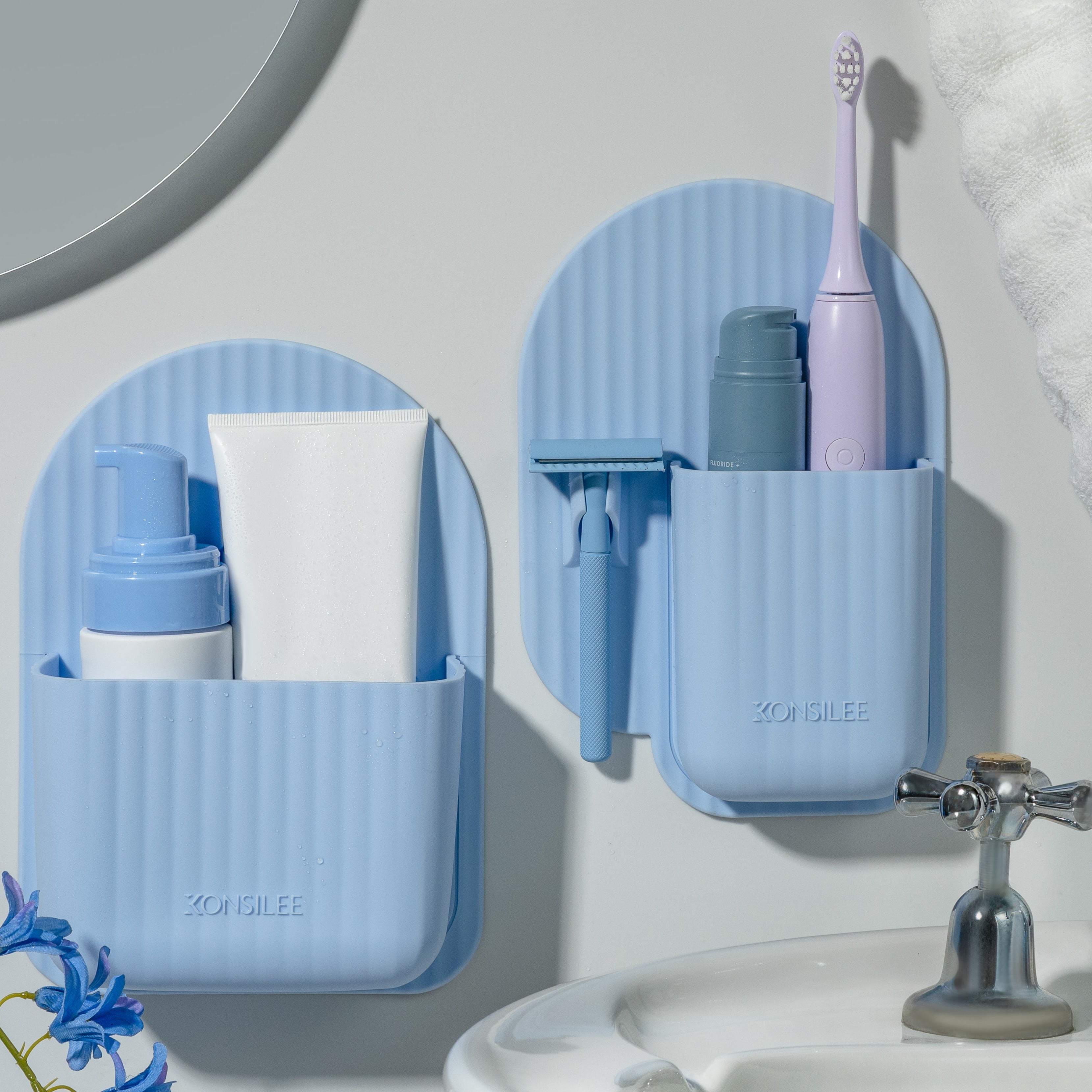 SiliconeGuard™ – Kenzie Toothbrush & Razor Holder