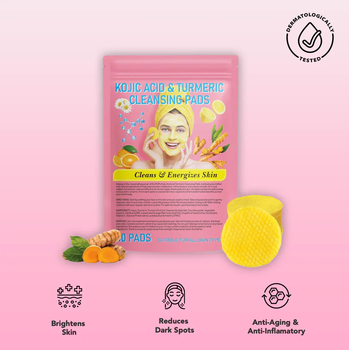 ClearRadiance™ – Turmeric & Kojic Acid Pads