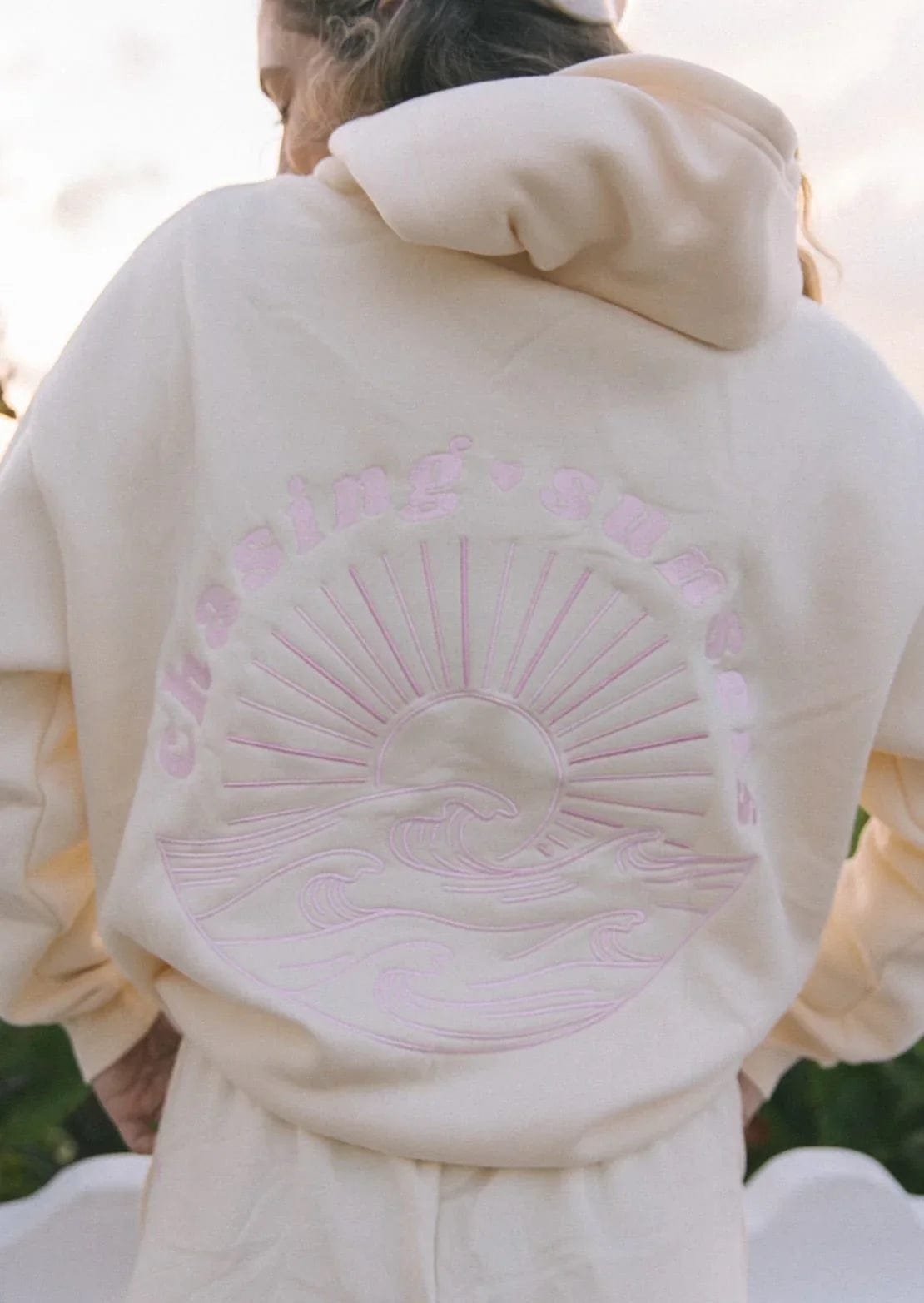 CozyWave™ – Sunset Waves Hoodie