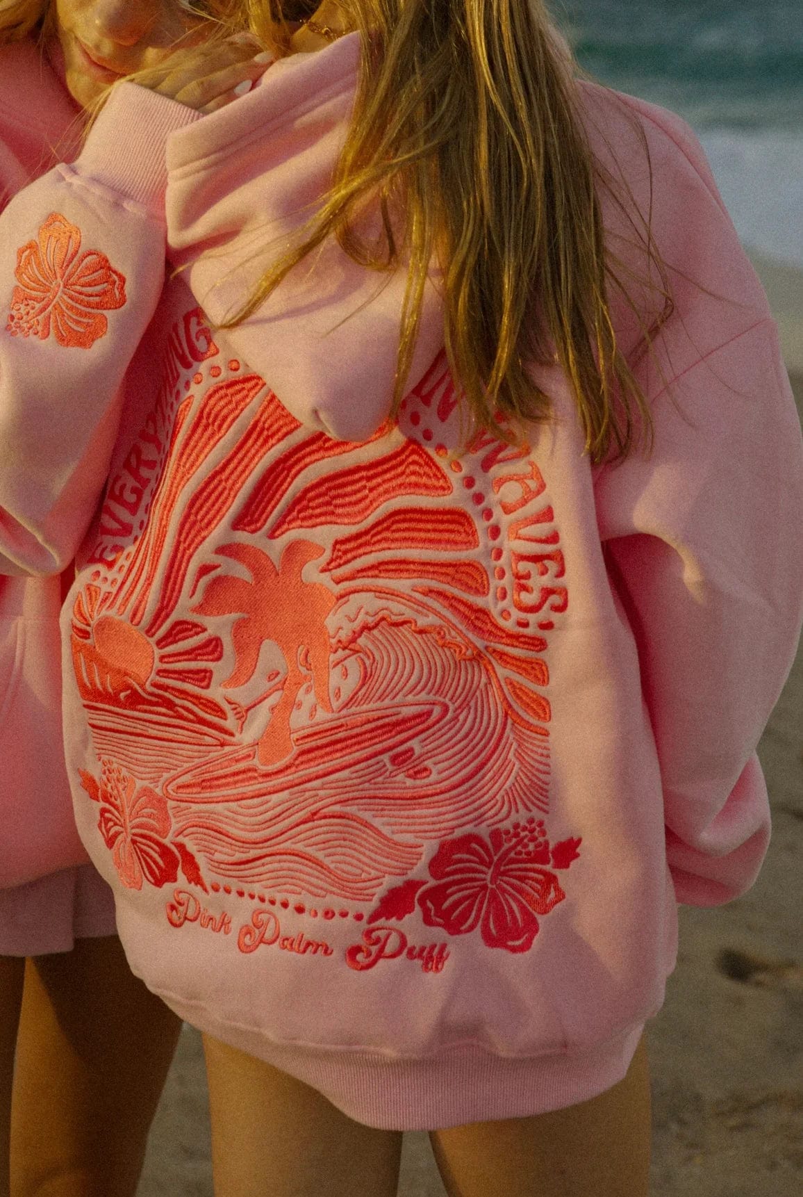 CozyWave™ – Sunset Waves Hoodie