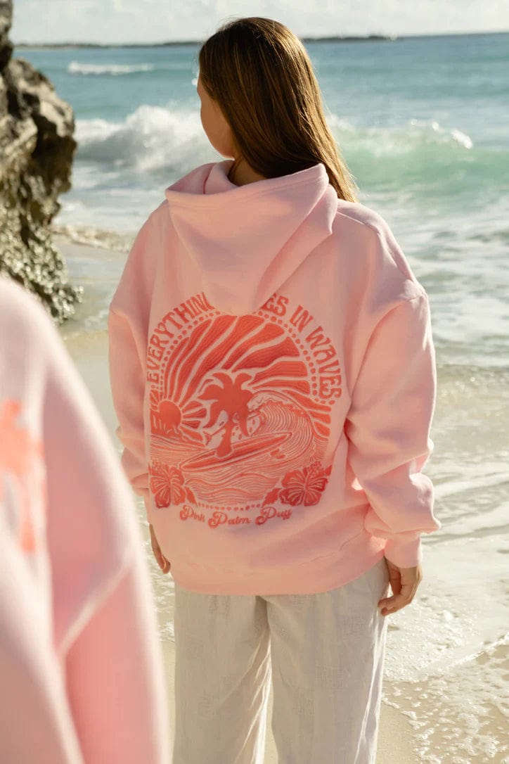 CozyWave™ – Sunset Waves Hoodie