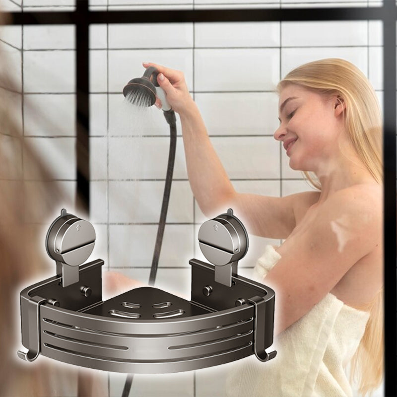 CleanSpace™ – Wall Mounted Bathroom Organizer with Suction Cup